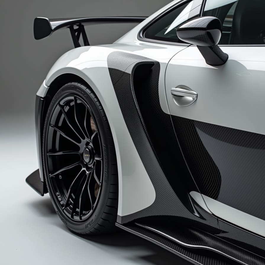 Carbon fiber exterior components