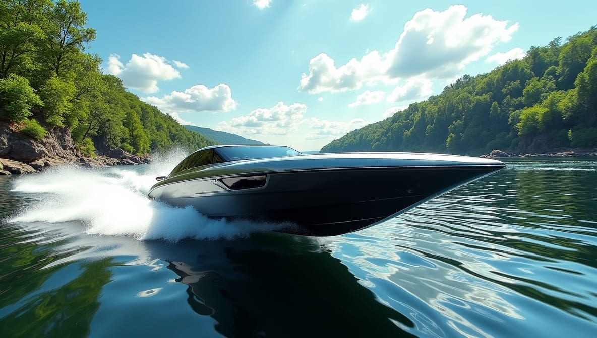 Carbon fiber speed boat components